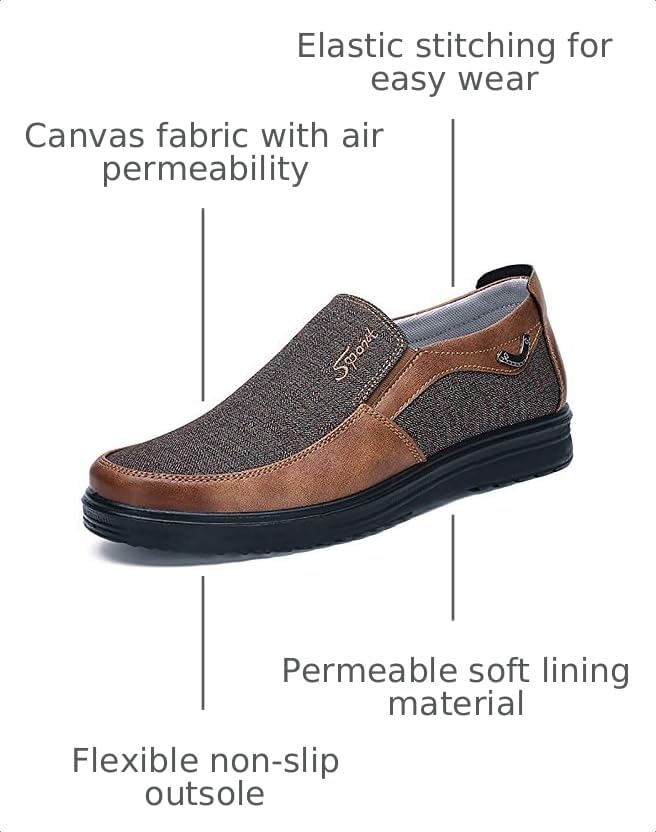 Image of COSIDRAM Mens Loafer Casual Shoes Comfort Lightweight Driving Walking Shoes