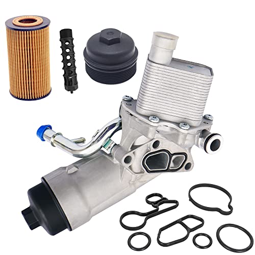 Best Deal Cheap 🛒 Engine Oil Filter Cooling Housing Assembly 55566784 For Cruze Sonic Trax 1.4 Turbo 2011-2018 # 650039 88179-91400