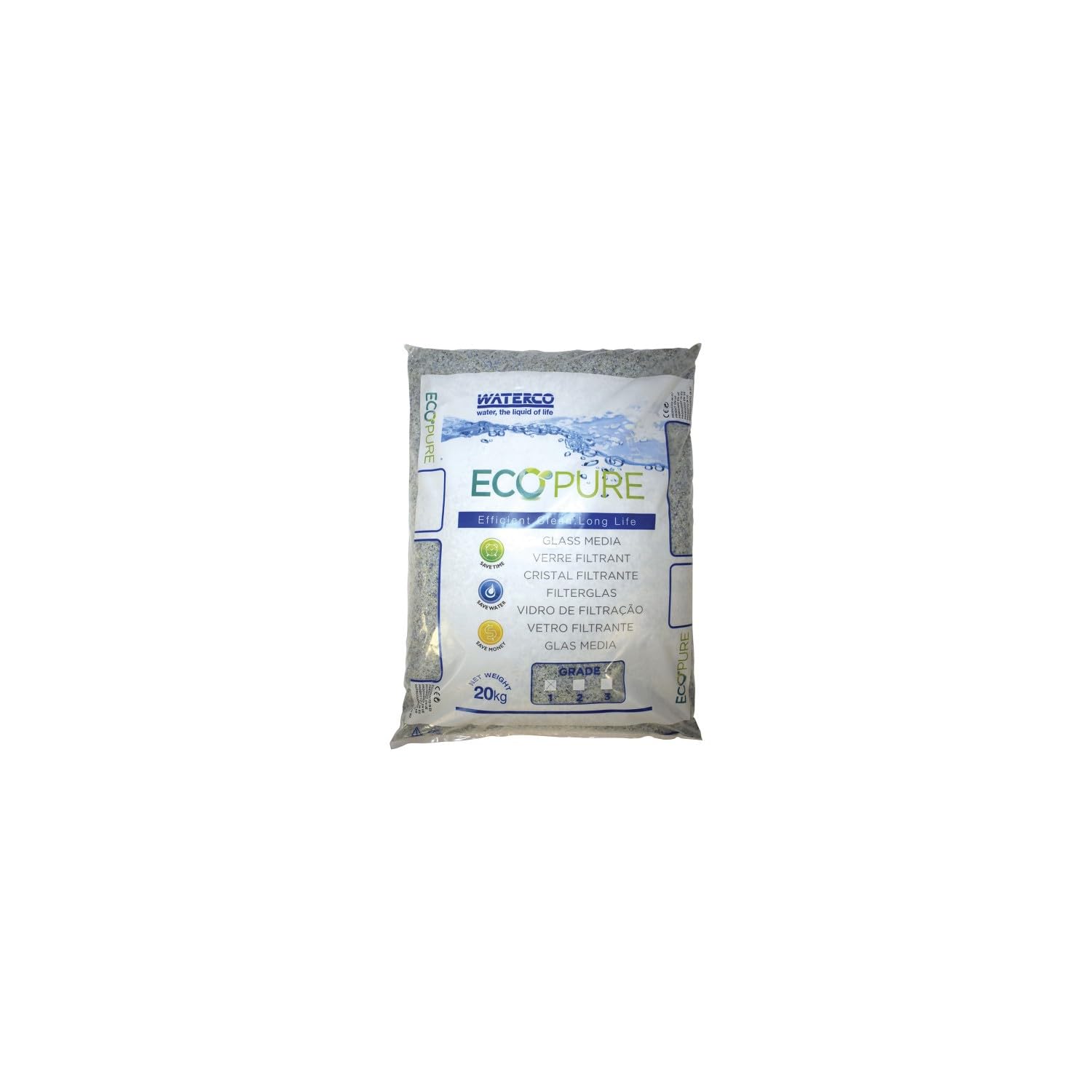 Verre Filtrant Piscine Jetly De 0.5 à 1 Mm En Sac De 20 Kg