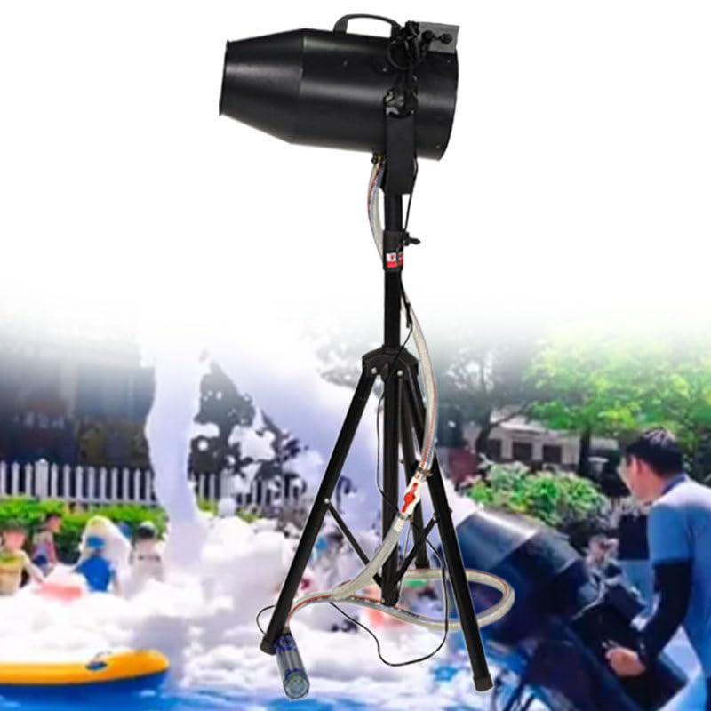 Máquina de Espuma Grande, cañón de Espuma para Fiestas de 1000 W, máquina portátil con trípode, Potente máquina de Espuma para Fiestas, para jardín, Piscina y Eventos al Aire Libre.
