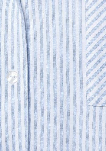 S.Oliver Damen Ak-140-45 Pyjamaoberteil, Blau Gestreift, 40-42 EU