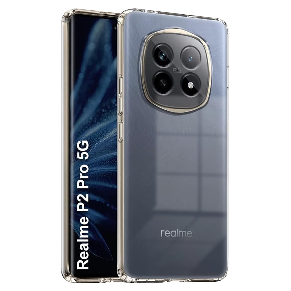 Image of JGD PRODUCTS for Realme P2 Pro 5G (2024) Premium Transparent Soft Silicon Back Cover [Transparent]