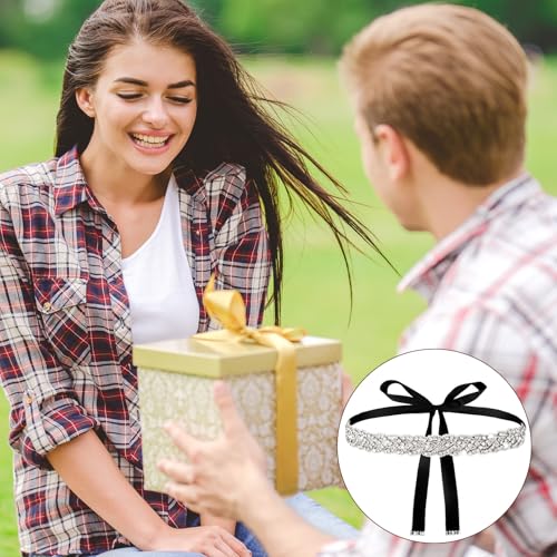 Extended Rhinestone Belt for Formal Dress, Fancy Women Sparkly Crystal Black Belts Glitter Sequin Bridal Wedding Bling Jeweled Accessory4