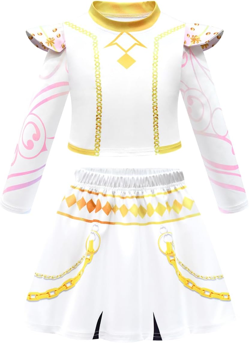 Girls Halloween Outfit Kids Singer Fashion Outerwear Party Clothes - Image 2