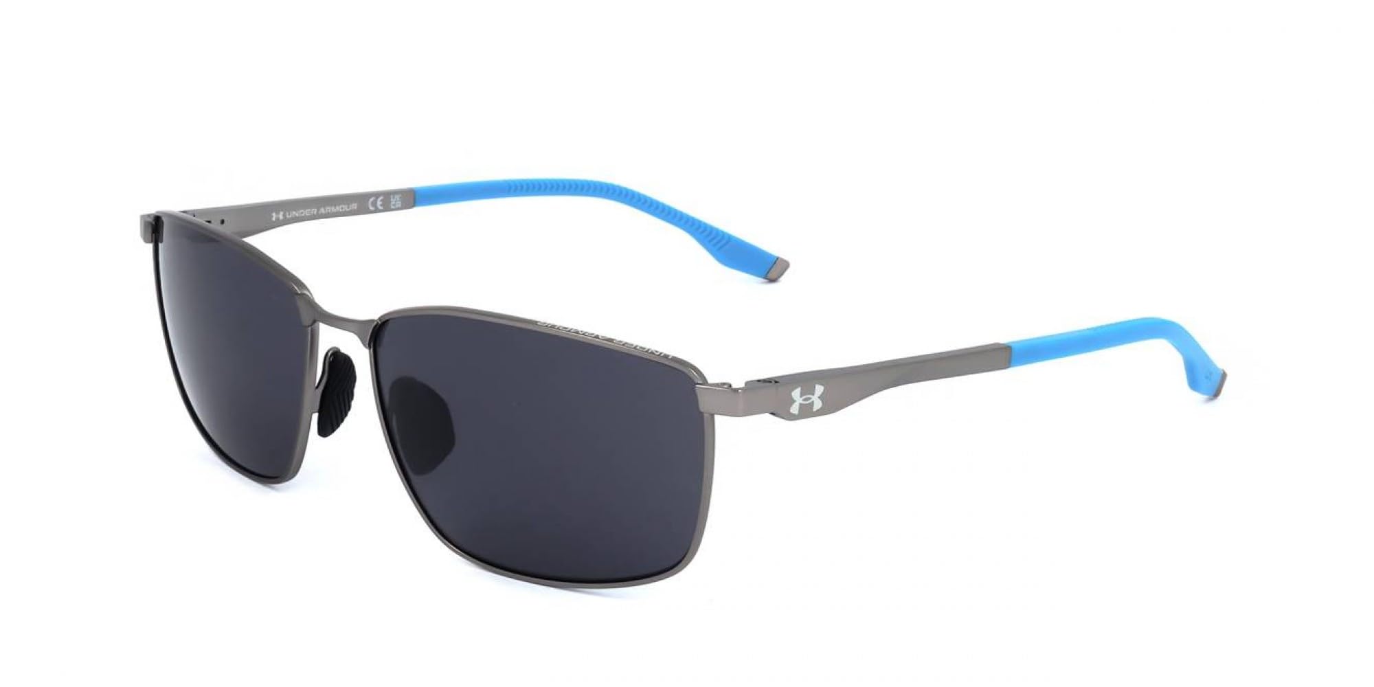 Under Armour Sunglasses - Ua Focused/G - Metal (Stainless Steel) - Lenses 60 Mm - Matte Ruthenium Blue
