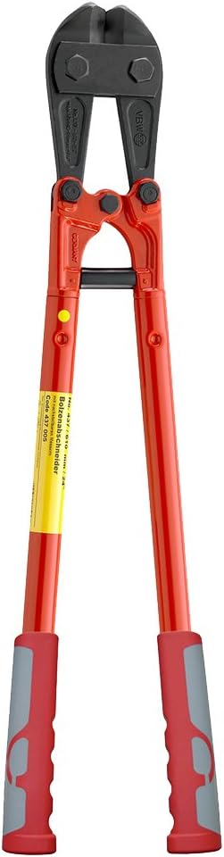437002 Bolt Cutter 18.11In with Eccentric Screws Red Lacquered