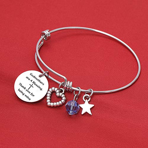 Image of De&ai Godmother Appreciation Bracelet, Jewelry for Godmother Birthday Mothers Day Christmas Christening Gift