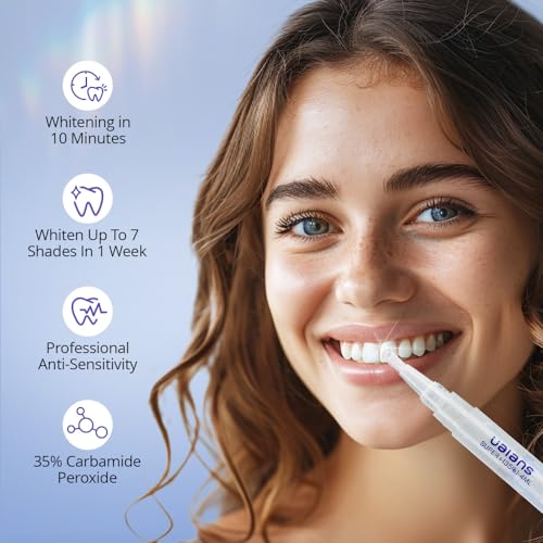 Ualans Teeth Whitening Gel Refills, 35% Carbamide Peroxide Bleaching Gel, 32+ Uses, Effective No Sensitive, Enamel Safe, Mint Flavor - Image 3