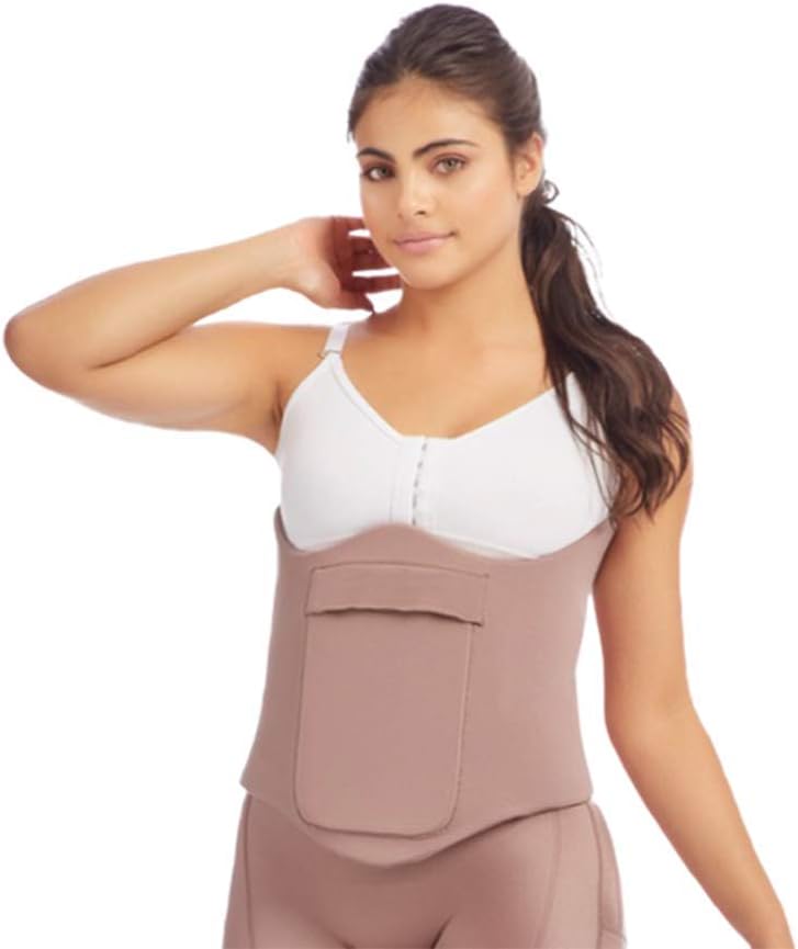 Fajas DPrada Post Surgery - Post Partum Waist Cincher with Cushion with Central Board Compression 09121