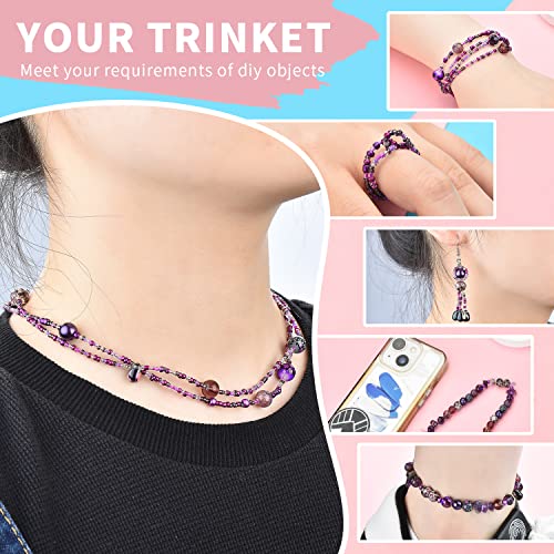 Image of 900pcs Glass Craft Beads for Bracelet Making Kit, Include Assorted Round /Bicone /Seed /Rock Beads and Teardrop Pendant for Jewelry Making, Necklace, Art, Designer Charms