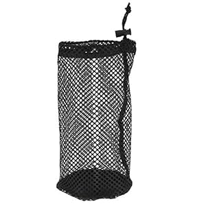 Boporea Golfbaltas, duurzame nylon mesh-tas met trekkoord. Nylon golfbal mesh tas opbergtas, grote maat, 48-56 ballen…
