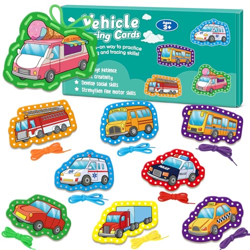 Quilinz Lacing Cards,Sewing Kit for Kids,Fine Motor Toys,Shoe Tying Practice,Classroom Must Haves,Manipulatives for Preschoolers,Homeschool Supplies,Preschool Learning Activities,Toddler Crafts