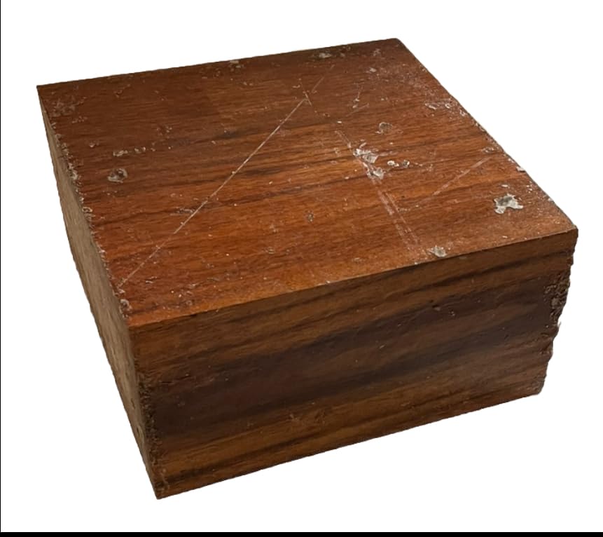 ONE Exotic CHAKTE VIGA (PAELA) Wood Turning Blank Lathe Wood Lumber 6X6X3 inch