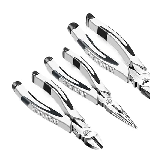 プライヤーセット ペンチセット 3本セット 強力ペンチ ラジオペンチ 斜めカッティングプライヤー ニードルノーズプライヤー 収納バッグ付き 電気技師 家庭修理 自働車修理 作業工具 DIY 手芸用品 手作り アクセサリー作り 多機能ハンドツールセット