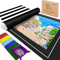 Nariolar Puzzle Mat with 6 Colourful Felt Sorting Trays