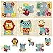 HellDoler Puzzles en Bois,Jouets Montessori Enfant 1 2 3 Ans Bébés Animaux Jeu Educatif Apprentissage pour Enfants,Cadeau Parfait Noël Anniversaire