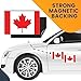Magnet Me Up Canada Canadian Flag Car Magnet Decal, 4x6 Inches, 2 Pack, Red, White, Waterproof, Heavy Duty Automotive Magnet for Car Truck SUV