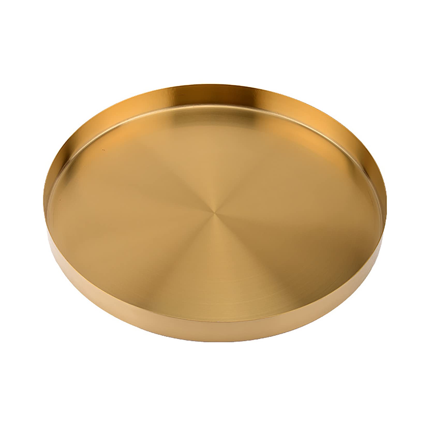 1 x taca na rośliny ze stali nierdzewnej (30 cm x 3 cm), okrągłe tace ociekowe do doniczek, złota taca na doniczki, duże metalowe spodki na rośliny, do zbierania ogrodu, odprowadzania wody w doniczce i nadmiaru wody