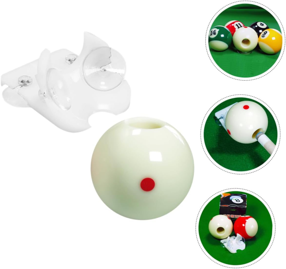 1Set Billiard Training Ball Wear Resistant Cue Balls for Pool Practice Durable Material for Enhanced Skill Development for Billiards and Snooker Training