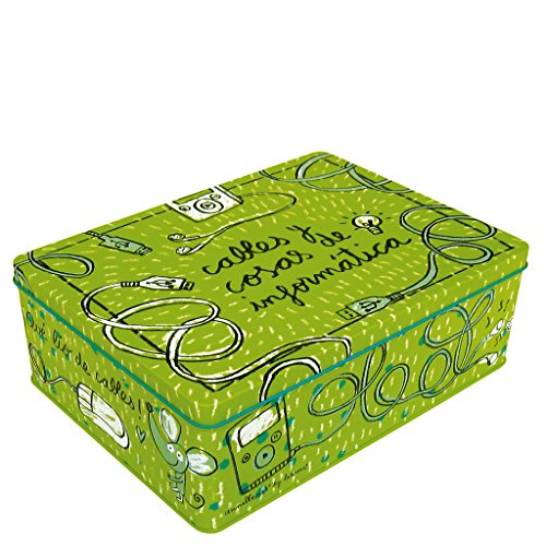 Laroom Caja metálica, Metal, Verde Cover