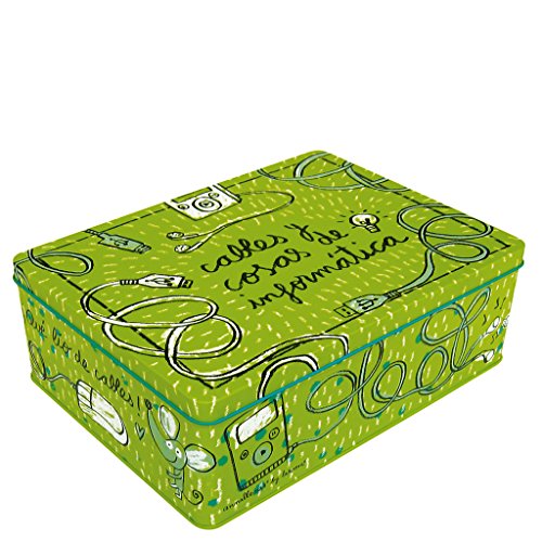 Laroom Caja metálica, Metal, Verde