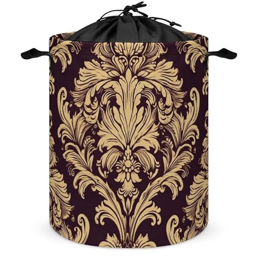 Panier à linge autonome damassé pliable et grand format pour vêtements - 2