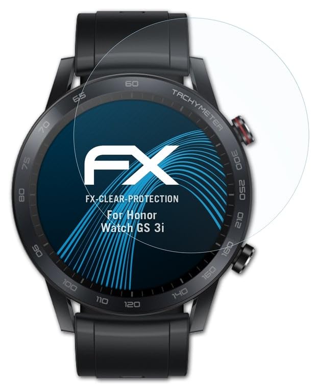 atFoliX Screen Protection Film compatible with Honor Watch GS 3i Screen Protector, ultra-clear FX Protective Film (3X)