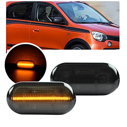 NSLUMO Led indicateur de position latérale pour Dacia Logan Duster Re.nault Megane Twingo 1 2 3 Op.el Clio Led clignotants