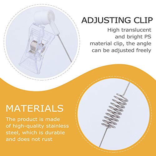 VILLCASE 4 Pcs Titular de Etiqueta Profissional Prateleira Clipe de ExibiÃ§Ã£o Suporte de Etiqueta d