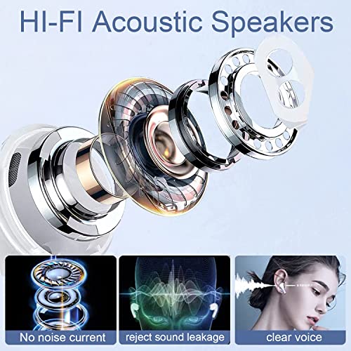 Bluetooth Kopfhörer In Ear,Echte kabellose Ohrhörer HiFi Stereoklang IPX6 Wasserdichtes kabelloses Bluetooth mit… - Image 3