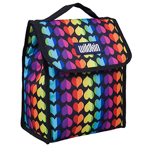 Wildkin 15 Inch Kids Backpack Bundle With Lunch Bag (Rainbow Hearts) #TOP2