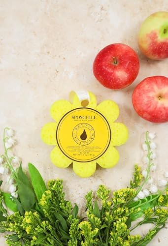 Spongellé Sweet Patchouli 와일드 플라워 목욕 스폰지 | 내장 바디 워시 및 바디 스크러버, 여성용 샤워 수세미 스폰지 | 14개 이상 사용 — 사진 5