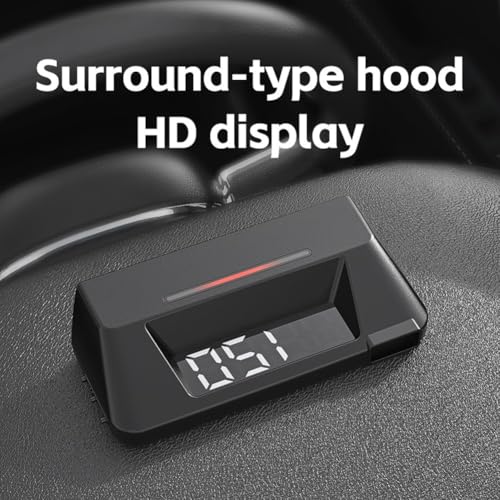 Pantalla HUD Compacta para Auto OBD2 con Velocidad y Temperatura miniatura 5