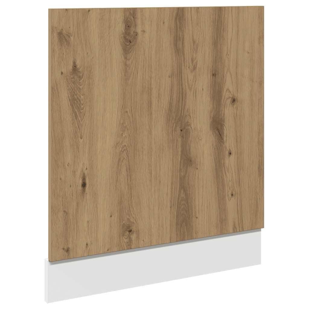 vidaXL Geschirrspülerblende Lyon Artisan-Eiche 60x1,5x67 cm Holzwerkstoff, Geschirrspüler, Frontblende Geschirrspülerfront, Blende Spülmaschine