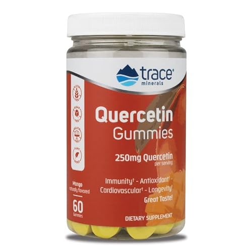 Trace Minerals | Quercetin Gummies (250Mg Per Serving) | Sugar Free, Vegan, Gluten Free | Antioxidants & Immune Support | Natural Mango Flavor | 60 Count (Pack Of 1) #TOP13