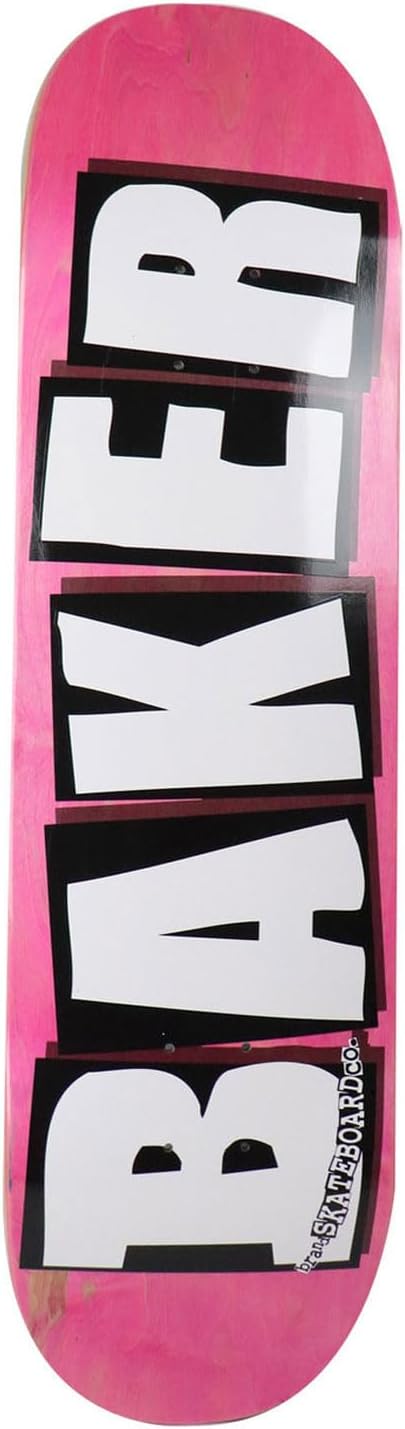 Baker Skateboard Deck Logo Veneers B2 Pink 8.25"