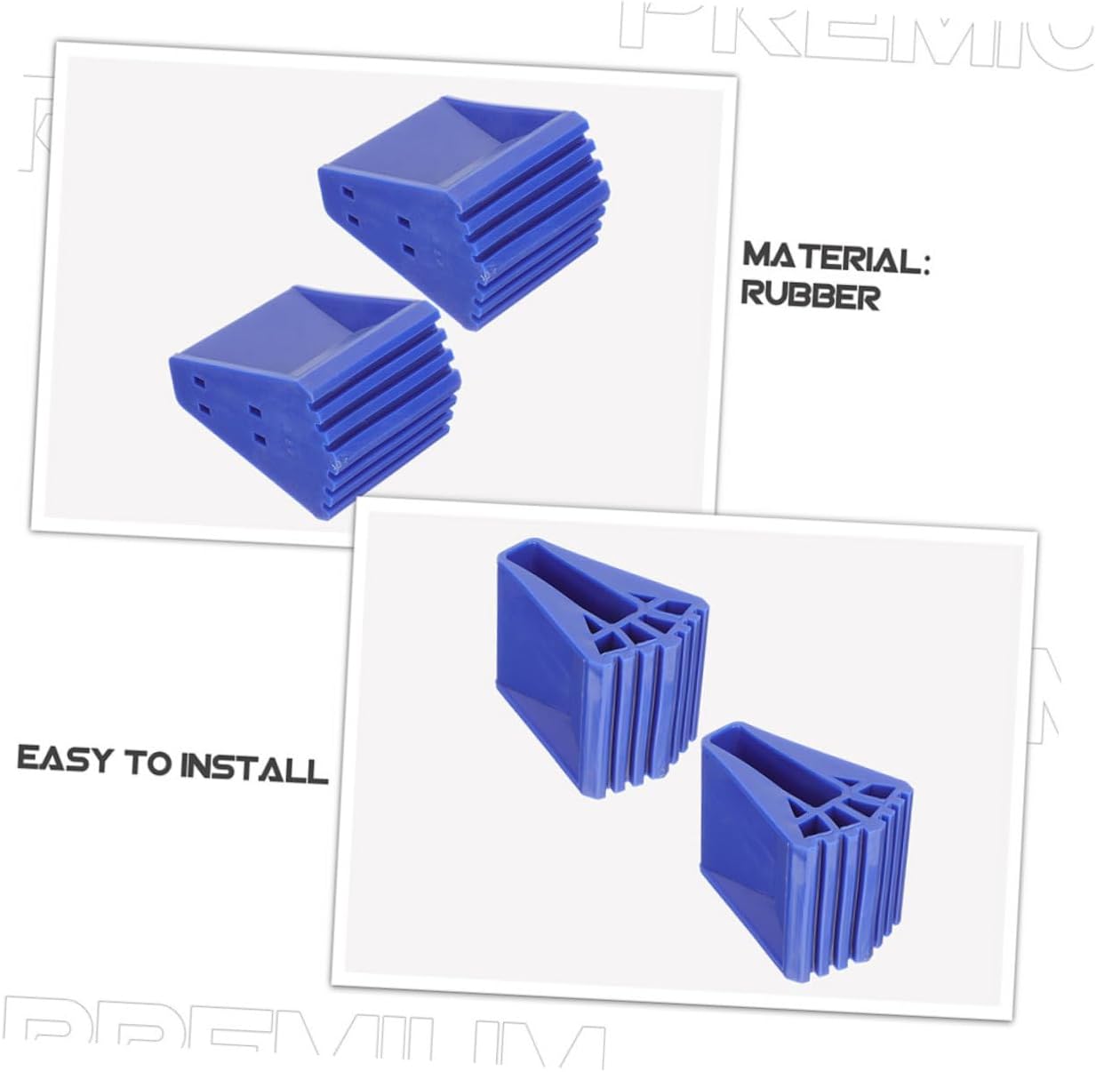 Gadpiparty 8pcs Ladder Feet Pads: Rubber Step Ladder Legs Floor Protection Replacement Cushion Covers for Offices Work Floor Safety Supplies