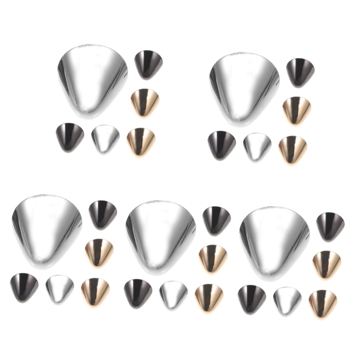 SOIMISS Tacones altos para proteger la cabeza. protectores de de zapatos puntiagudos puntas de talón de repuesto botas plateadas tapas de punta de tacones altos planchar