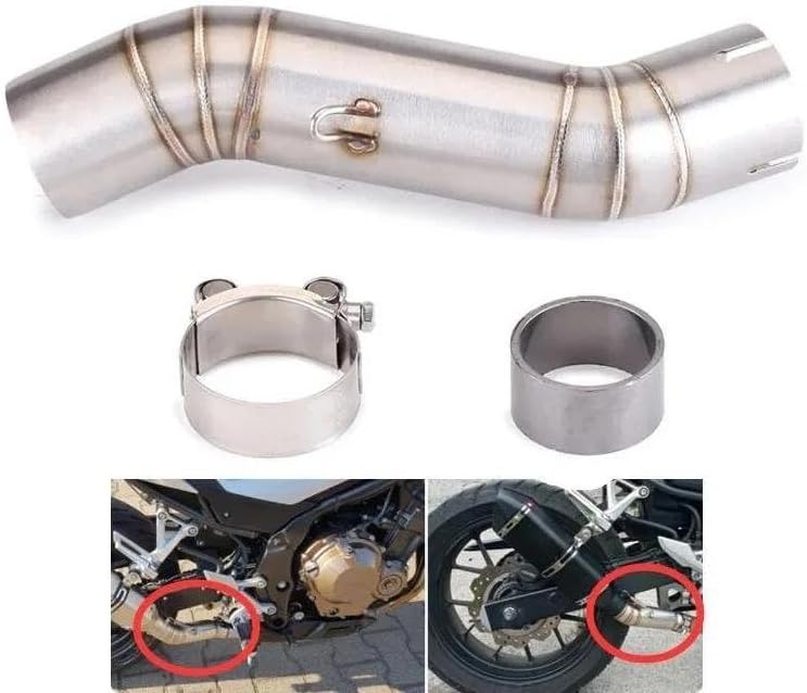 CBR500 500R CB500F 500X CB400 CBR400 2016-2021 【ミッドコネクトオリジナルマフラーパイプ】 オートバイ用排気