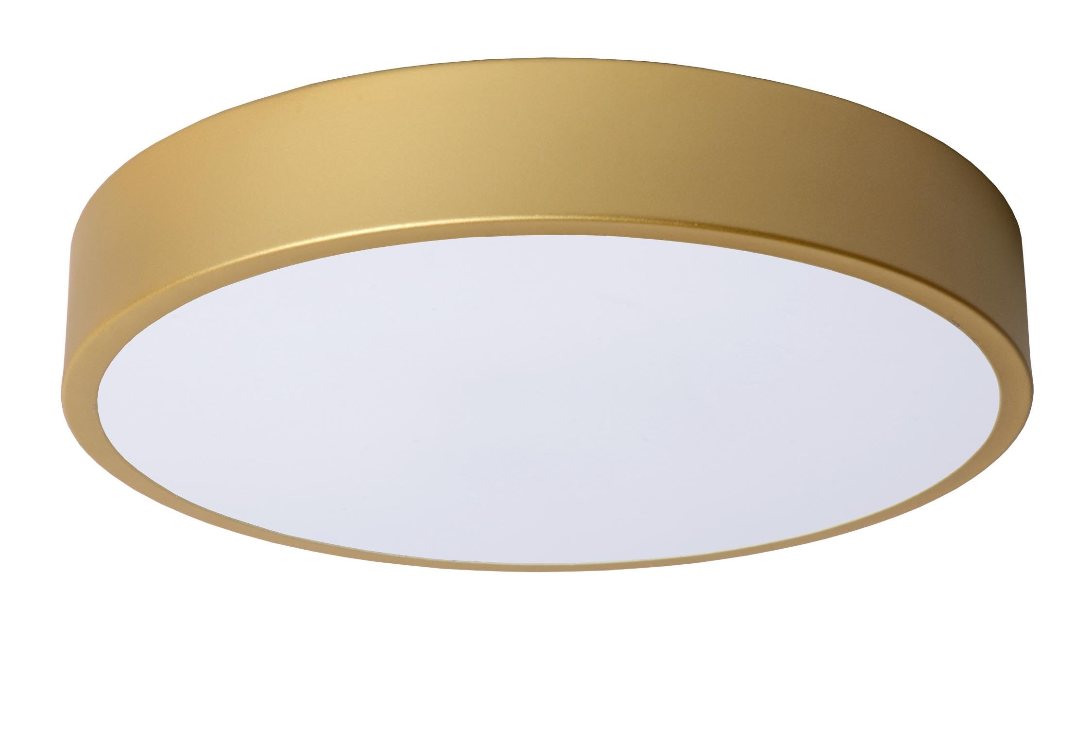 LUCIDE UNAR - Deckenleuchte - Ø 30 cm - LED 3 StepDim - 1x18W 2700K - Mattes Gold/Messing