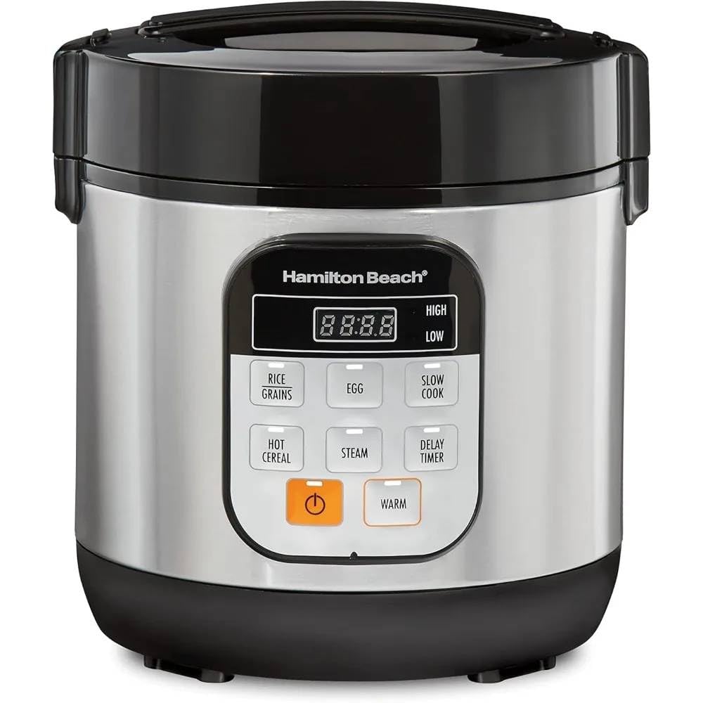 SHIPLORD® Compact Digital Rice Cooker & Steamer: 6-Cup Capacity Perfect for Small Spaces Steams & Cooks Eggs-image-43