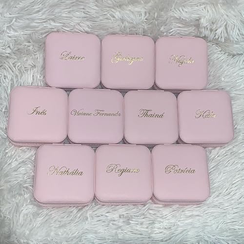 Porta Joias Personalizado (Rosa Claro)