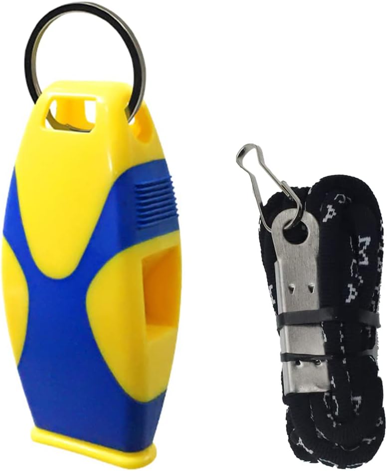 Whistle for Sports Coach with Lanyard, Professioinal Sports Whistles, Whistle High Sound, Hyper Whistle for Referee, Coaches, Sports, Life Guard, Self Defense, Survival