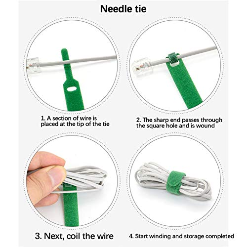 70 fascette fermacavi multicolorate, tipo T, per