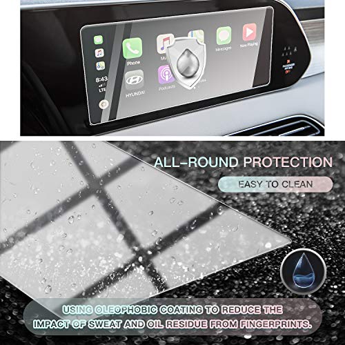 Image of CDEFG 2022 Palisade Screen Protector Center Control Navigation Touchscreen Protector for 2020 2021 2022 Palisade Tempered Glass HD Scratch Resistance (10.25 inch)