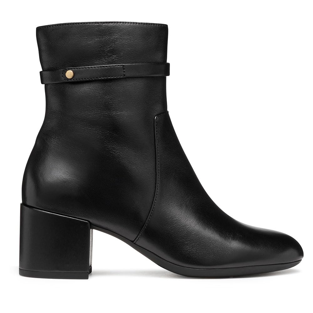 Geox Women's D Eleana Ankle Boots, black, 4 UK