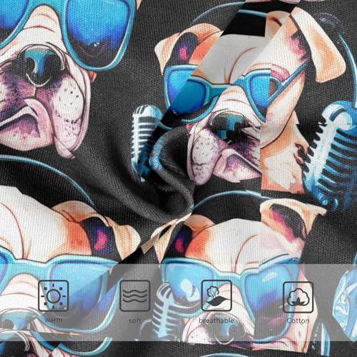 Joisal Funny Cool Bulldog Black Cute Panties Girl Girls Underwear Toddler Cotton Artistic Briefs Undies Kids 2t3