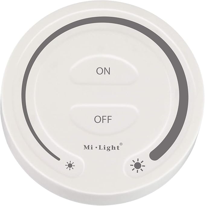 LIGHTEU, Control remoto de atenuación táctil Milight Miboxer de 2,4 GHz para luces LED de un solo color, brillo ajustable, FUT087