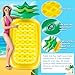 Libima 2 Pcs Giant Pool Floats Large Fruit Food Float Inflatable Pineapple Eggplant Watermelon Ice Lolly Cupcake Pizza Hot Dog Raft Summer Beach Swimming Pool(Pineapple, Watermelon)