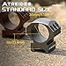 ATREIDES Scope Rings, 30mm Omnigrit Scope Mounts, Low Profile Optics Scope Rings, 20mm Rail with 3 Rows of Screws, Central Height 1 in (Gray)